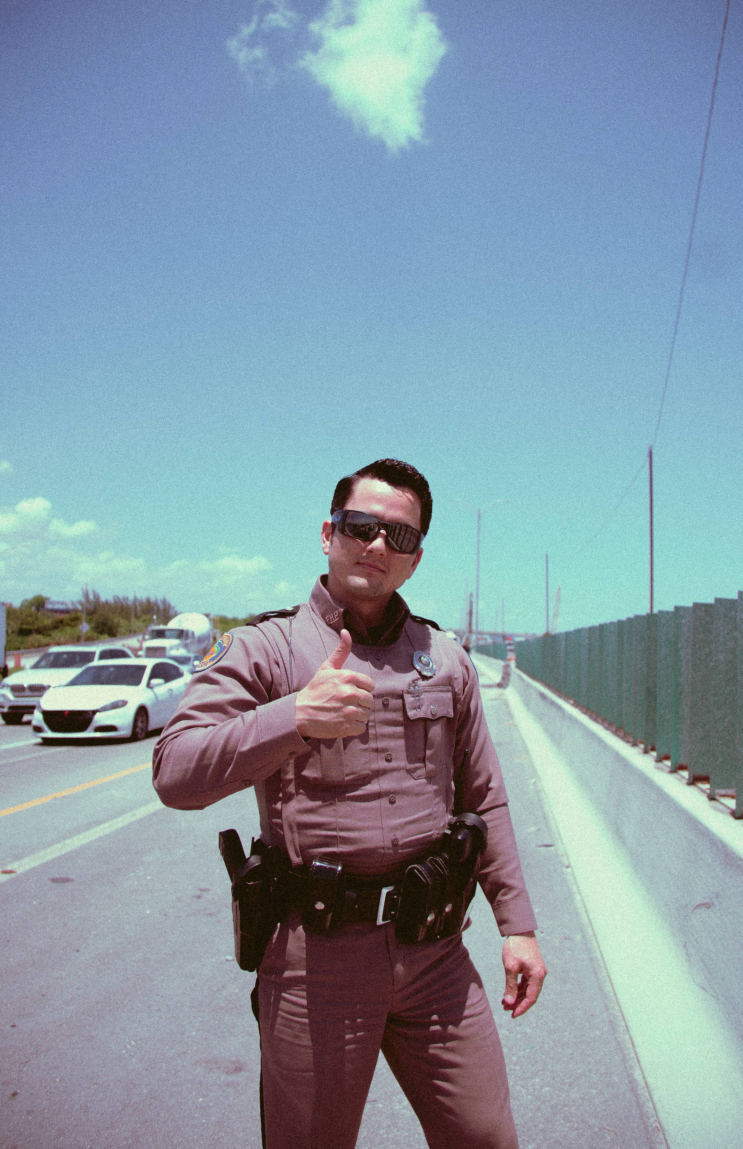 A friendly cop.