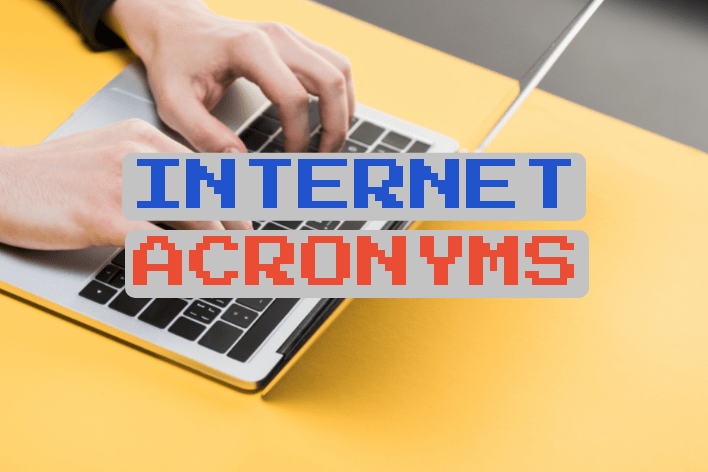 A featured image saying Internet Acronyms
